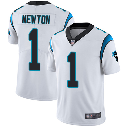 Youth Nike Carolina Panthers #1 Cam Newton White Vapor Untouchable Limited Stitched NFL Jersey